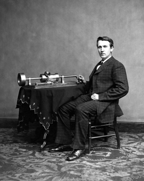 Edison et son phonographe