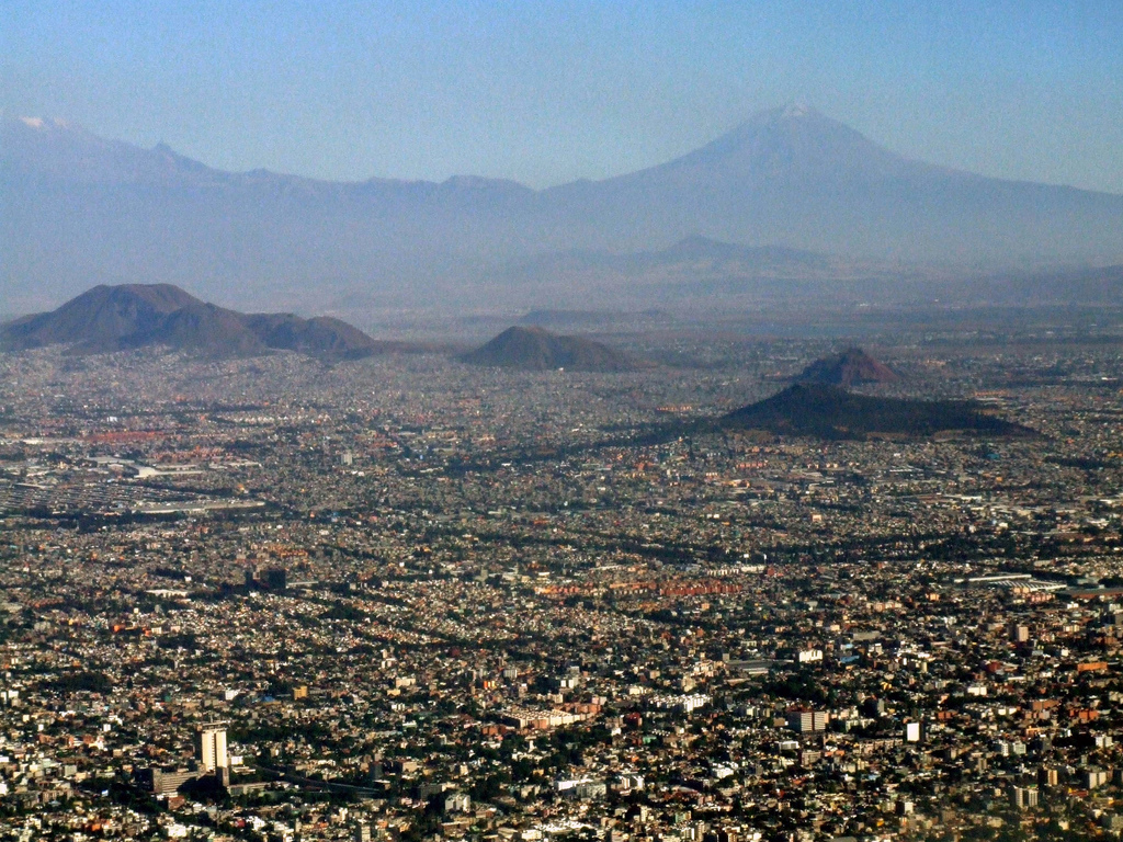Vue aérienne de Mexico (cc by-nc Travis)