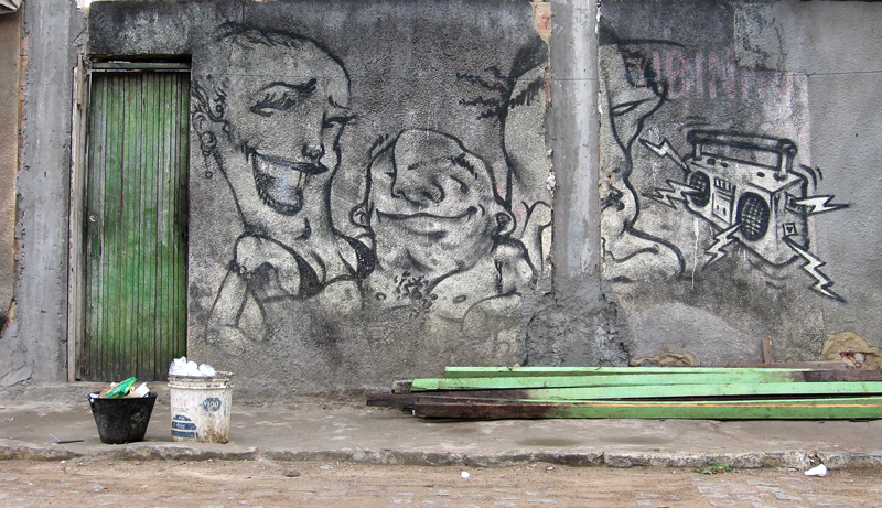 Fresque dans une rue brésilienne (cc) François Le Ming - flickr